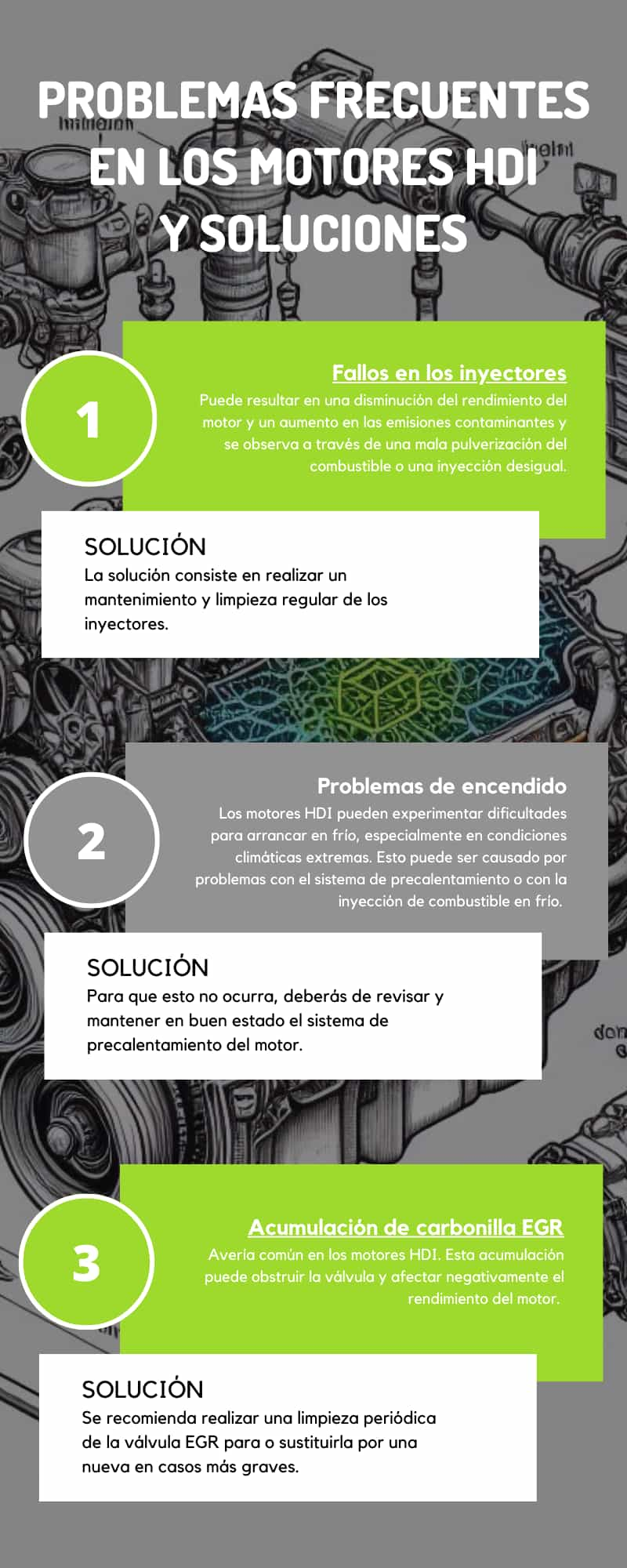 Problemas frecuentes en los motores HDI y soluciones