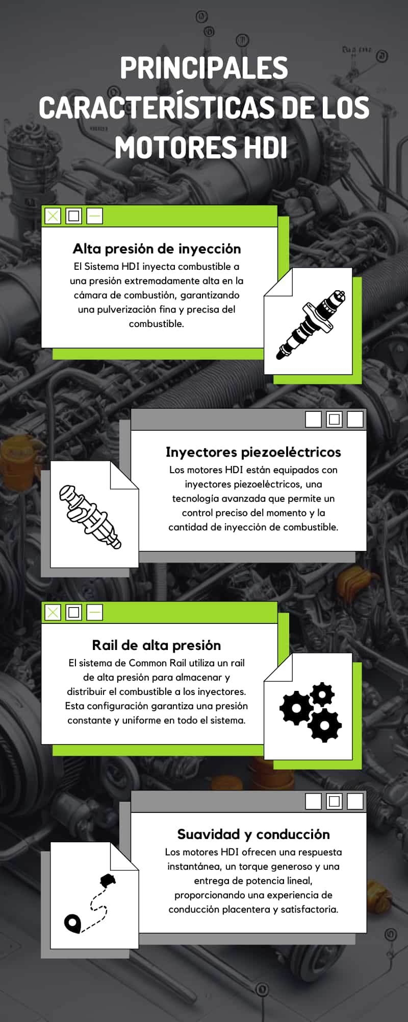 Principales características de los motores HDI