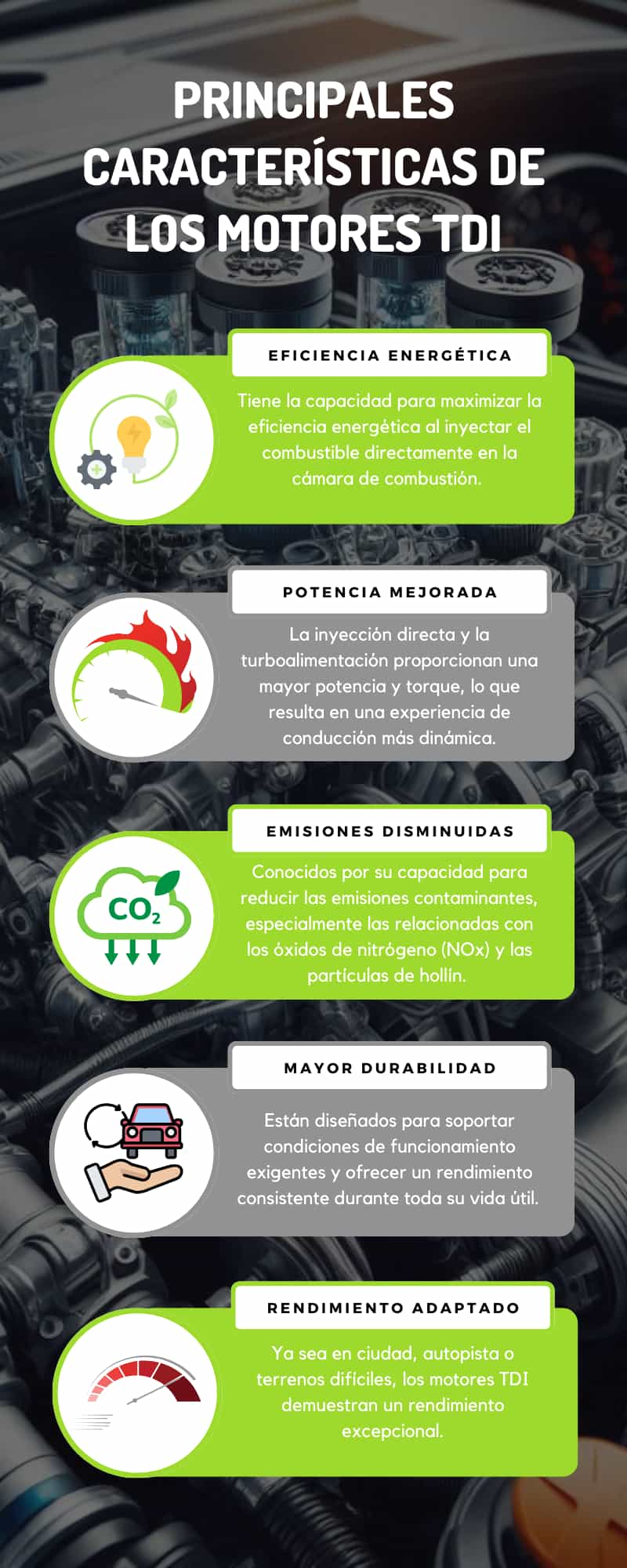 Principales características y funciones